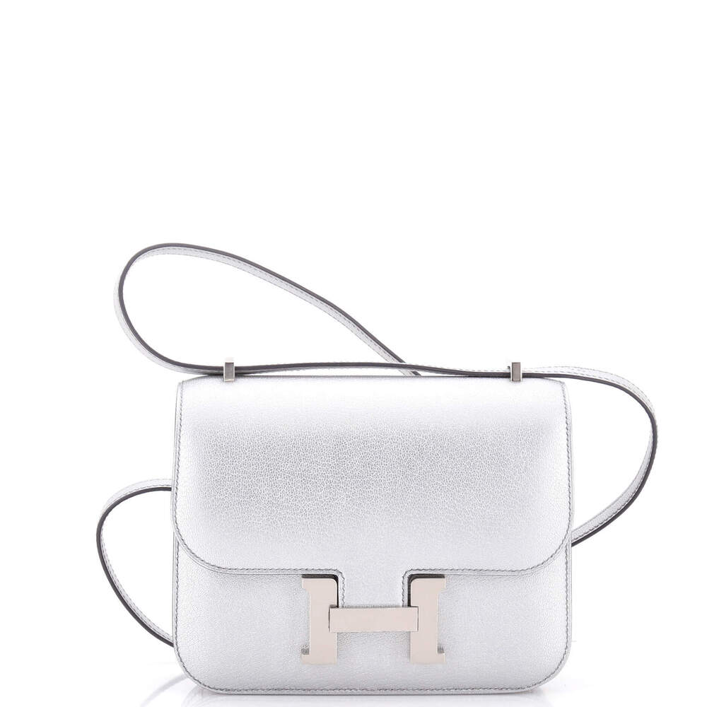 Hermes 18 Constance NM Bag Metallic Chevre Chamkilight